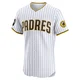 San Diego Padres ＃4 Jase Bowen Men's White Elite Home Patch Jersey