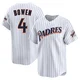 San Diego Padres ＃4 Jase Bowen Men's White Limited Cooperstown Collection Jersey