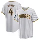 San Diego Padres ＃4 Jase Bowen Men's White Replica 2024 World Tour Seoul Series Home Jersey