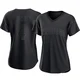 San Diego Padres ＃4 Jase Bowen Women's Black Authentic Pitch Fashion Jersey