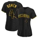 San Diego Padres ＃4 Jase Bowen Women's Black Authentic Snake Skin City Jersey