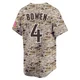 San Diego Padres ＃4 Jase Bowen Youth Camo Limited 2nd Alternate Jersey