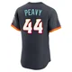 San Diego Padres ＃44 Jake Peavy Men's Authentic Obsidian 2026 City Connect Stadium Jersey