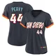 San Diego Padres ＃44 Jake Peavy Women's Limited Obsidian 2026 City Connect Stadium Jersey