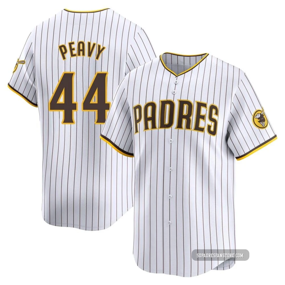 San Diego Padres ＃44 Jake Peavy Youth White Limited Home Jersey