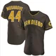 San Diego Padres ＃44 Joe Musgrove Men's Brown Authentic Road Jersey