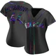 San Diego Padres ＃44 Joe Musgrove Women's Black Replica Holographic Alternate Jersey