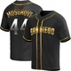 San Diego Padres ＃44 Joe Musgrove Youth Gold Replica Black en Alternate Jersey