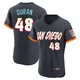 San Diego Padres ＃48 Rodolfo Duran Men's Authentic Obsidian 2026 City Connect Stadium Jersey