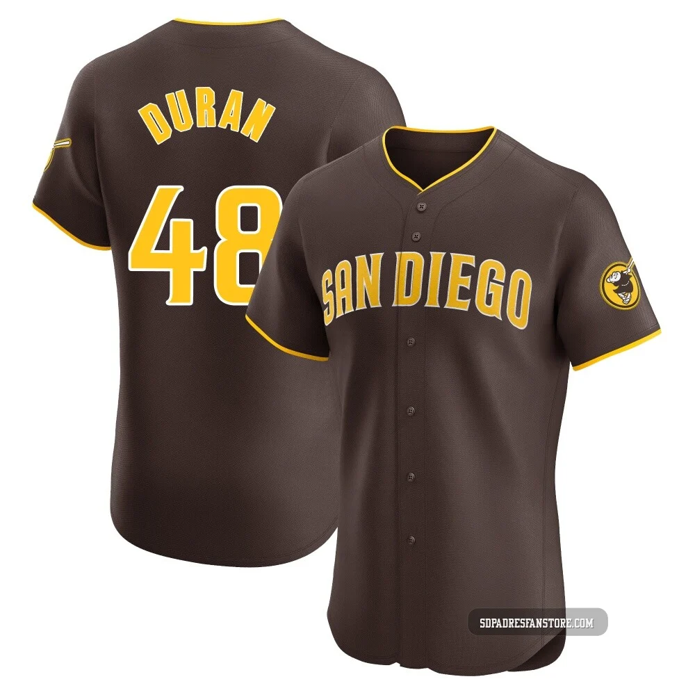San Diego Padres ＃48 Rodolfo Duran Men's Brown Elite Road Vapor Premier Jersey