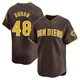 San Diego Padres ＃48 Rodolfo Duran Men's Brown Limited Away Jersey