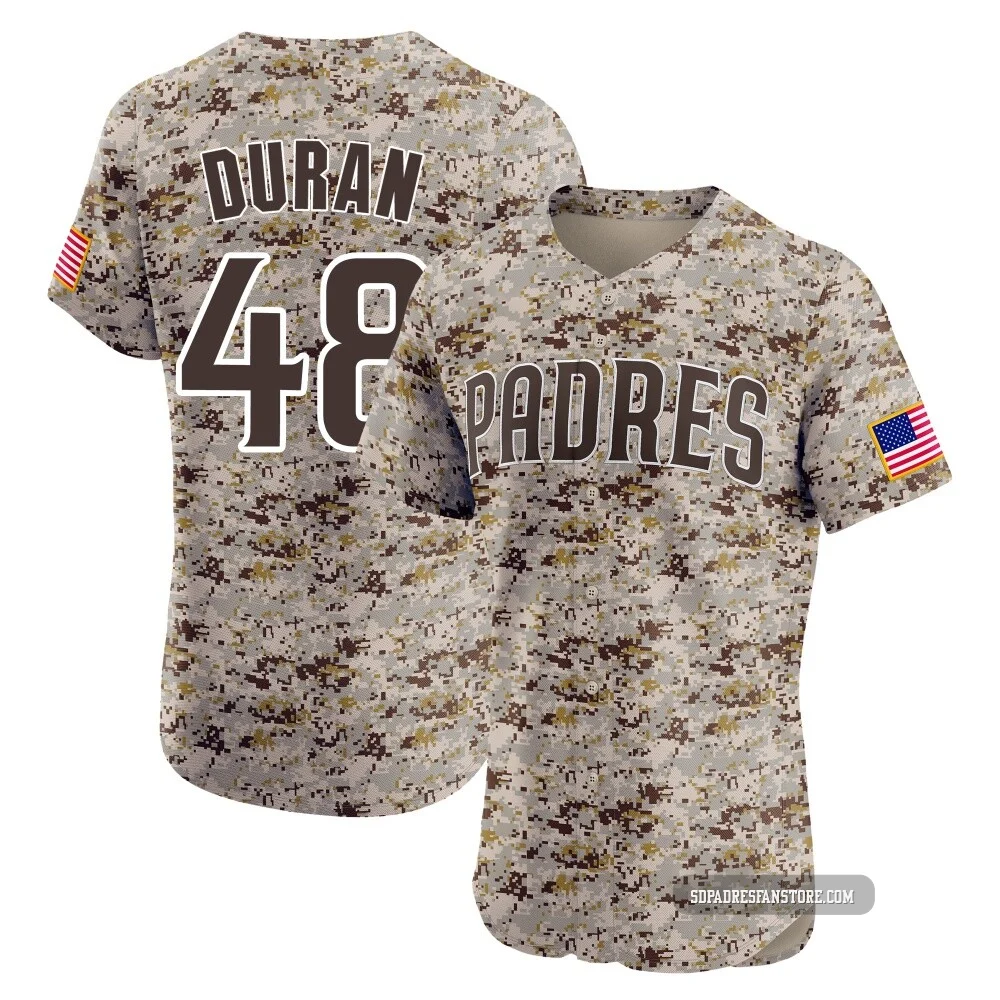 San Diego Padres ＃48 Rodolfo Duran Men's Camo Elite Alternate Vapor Premier Jersey