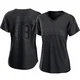 San Diego Padres ＃48 Rodolfo Duran Women's Black Replica Pitch Fashion Jersey