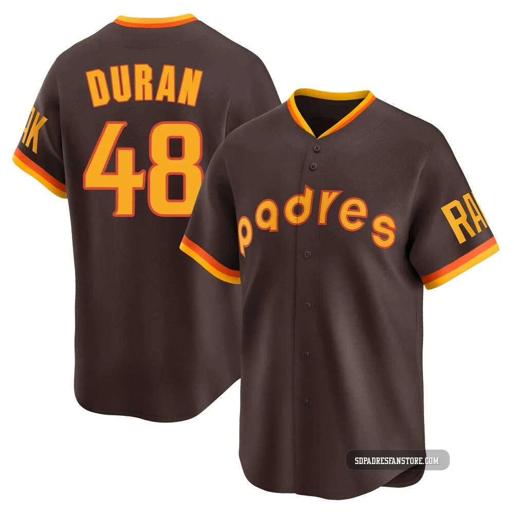 San Diego Padres ＃48 Rodolfo Duran Youth Brown Limited Cooperstown Collection Jersey