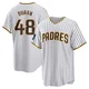 San Diego Padres ＃48 Rodolfo Duran Youth White Replica 2024 World Tour Seoul Series Home Jersey