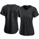 San Diego Padres ＃49 Michel Baez Women's Black Replica Pitch Fashion Jersey