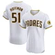 San Diego Padres ＃51 Trevor Hoffman Men's White Elite Home Jersey