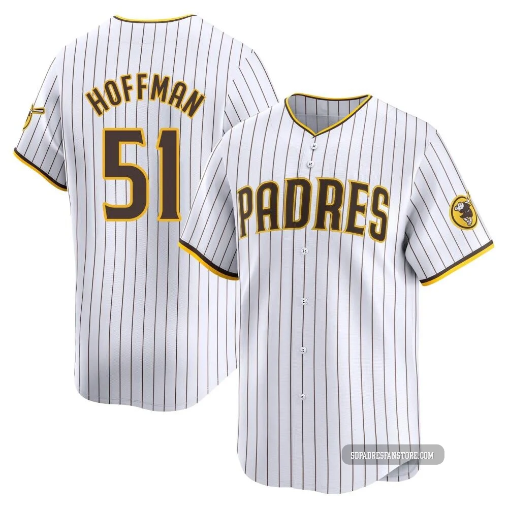 San Diego Padres ＃51 Trevor Hoffman Youth White Limited Home Jersey