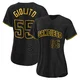 San Diego Padres ＃55 Lucas Giolito Women's Black Replica Snake Skin City Jersey