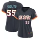San Diego Padres ＃55 Lucas Giolito Women's Limited Obsidian 2026 City Connect Stadium Jersey
