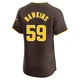 San Diego Padres ＃59 Garrett Hawkins Men's Brown Elite Road Vapor Premier Jersey