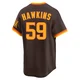 San Diego Padres ＃59 Garrett Hawkins Men's Brown Limited Cooperstown Collection Jersey