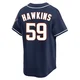 San Diego Padres ＃59 Garrett Hawkins Men's Navy Limited Cooperstown Collection Jersey