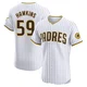 San Diego Padres ＃59 Garrett Hawkins Men's White Elite Home Jersey