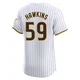 San Diego Padres ＃59 Garrett Hawkins Men's White Elite Home Jersey
