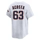 San Diego Padres ＃63 Daison Acosta Men's White Limited Cooperstown Collection Jersey