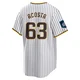 San Diego Padres ＃63 Daison Acosta Men's White Replica 2024 World Tour Seoul Series Home Jersey