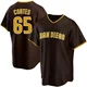 San Diego Padres ＃65 Nestor Cortes Men's Brown Replica Road Jersey