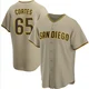 San Diego Padres ＃65 Nestor Cortes Men's Sand/Brown Replica Alternate Jersey