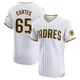 San Diego Padres ＃65 Nestor Cortes Men's White Elite Home Patch Jersey