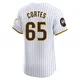 San Diego Padres ＃65 Nestor Cortes Men's White Elite Home Patch Jersey