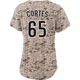 San Diego Padres ＃65 Nestor Cortes Women's Camo Limited 2nd Alternate Jersey