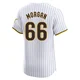 San Diego Padres ＃66 David Morgan Men's White Elite Home Jersey