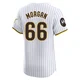 San Diego Padres ＃66 David Morgan Men's White Elite Home Patch Jersey