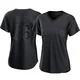 San Diego Padres ＃66 David Morgan Women's Black Replica Pitch Fashion Jersey