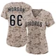San Diego Padres ＃66 David Morgan Women's Camo Limited 2nd Alternate Jersey