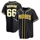San Diego Padres ＃66 David Morgan Youth Black Replica Fashion Out Jersey