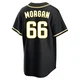 San Diego Padres ＃66 David Morgan Youth Black Replica Fashion Out Jersey