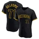 San Diego Padres ＃71 Logan Gillaspie Men's Black Authentic Snake Skin City Jersey