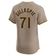 San Diego Padres ＃71 Logan Gillaspie Men's Brown Elite Alternate Jersey