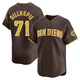 San Diego Padres ＃71 Logan Gillaspie Men's Brown Limited Away Jersey