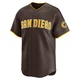 San Diego Padres ＃71 Logan Gillaspie Men's Brown Limited Away Jersey