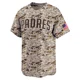 San Diego Padres ＃71 Logan Gillaspie Men's Camo Limited 2nd Alternate Jersey