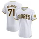 San Diego Padres ＃71 Logan Gillaspie Men's White Elite Home Jersey