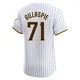 San Diego Padres ＃71 Logan Gillaspie Men's White Elite Home Jersey