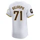 San Diego Padres ＃71 Logan Gillaspie Men's White Elite Home Patch Jersey